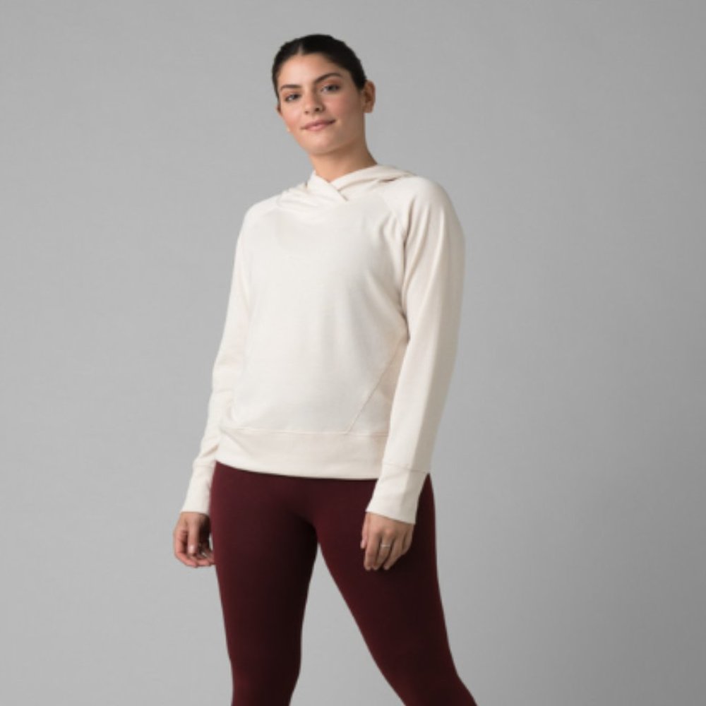 prAna Sunrise Hoodie, Dreamdust (cream)